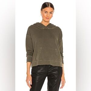 James Perse olive pull over Hoodie